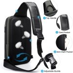 BANGE Sling Bag, Waterproof Men's Chest Bag Shoulder bags Crossbody Sling Backpack for Men… - Image 4
